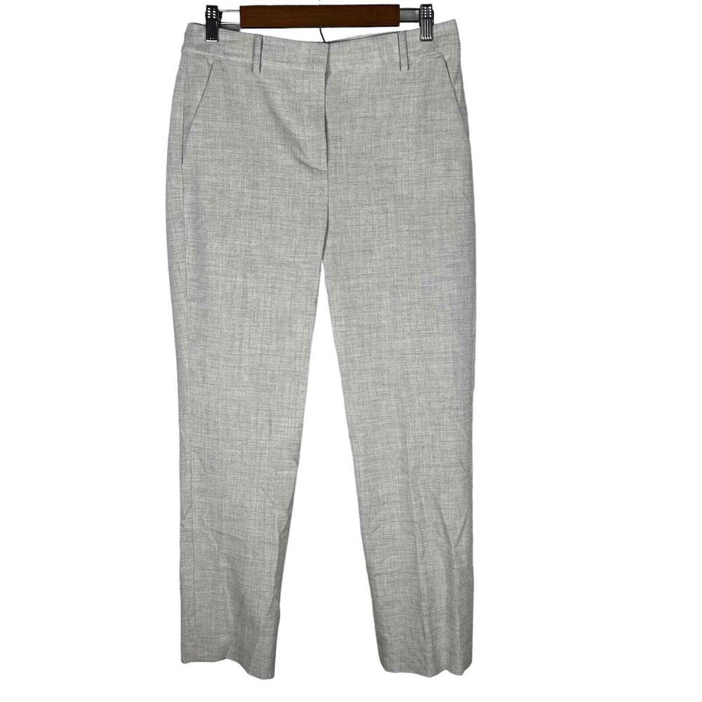 Rebecca Taylor Tailored Clean Suiting Pants‎ Light Heather Career Trouser 8 NWT - Picture 5 of 16